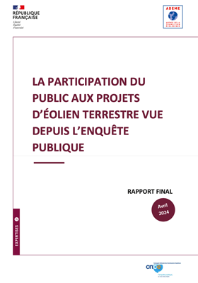 Rapport CNCE pour l’Ademe (éolien terrestre)